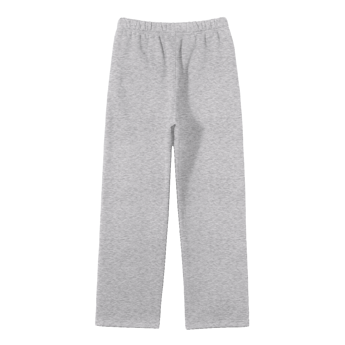 Streetwear Unisex Gray Fleece Straight Leg Pants