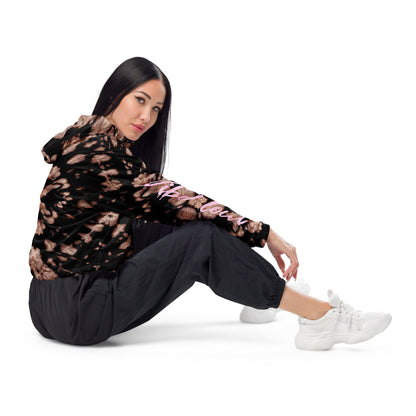 Brown bricks Women’s cropped windbreaker