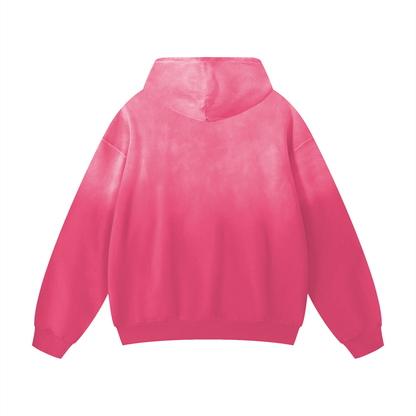 Pink Heavyweight Sunfade Oversized Hoodie