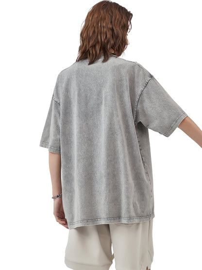 Stay Wild Acid Wash Oversize T-Shirt